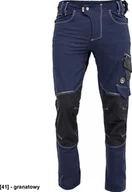 Odzież robocza - CERVA NEURUM PERFORMANCE spodnie - męskie spodnie robocze, elastyczny materiał TrifibetexPRO, 6 kieszeni, odblaski - granatowy 60 - miniaturka - grafika 1