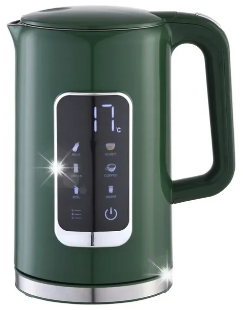 Czajnik elektryczny KETTLE 1.7L LCD 5 ustawień temperatury +kubek 450 ml