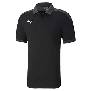 Koszulki męskie - Puma TeamFINAL 21 Sideline męska koszulka polo, czarny asfalt, XXL 656487 - grafika 1