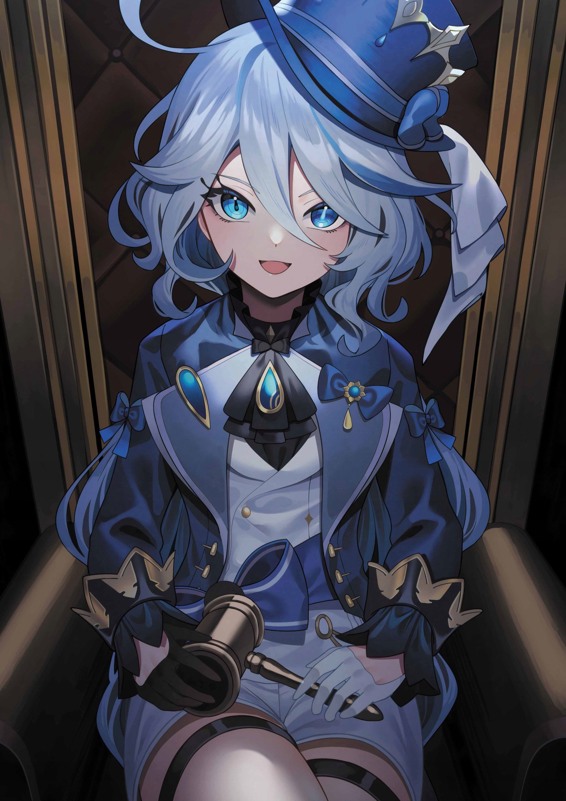 Plakat A3 Genshin Impact Anime Gra Focalors Furina