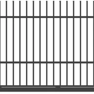 Ogrodzenia - Polbram Brama przesuwna Majorka 4x1,5 m lewa antracytowa automat - miniaturka - grafika 1