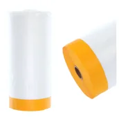 Folie i taśmy malarskie - Folia Ochronna Z Taśmą Taśma Ochronna 180Cmx20M - miniaturka - grafika 1