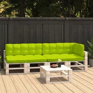 Poduszki ogrodowe - vidaXL Poduszki na sofę z palet, 5 szt., jasnozielone - miniaturka - grafika 1