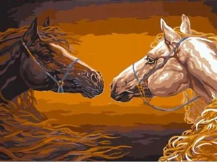 Malowanie po numerach Konie 40x50cm 1006809 - Malowanie po numerach - miniaturka - grafika 1