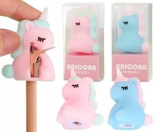 TEMPERÓWKA unicorn temperówki JEDNOROŻEC do szkoły szkolna dziecięca - Temperówki - miniaturka - grafika 1