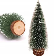 CHOINKA DEKORACYJNA Z EFEKTEM SZTUCZNEGO ŚNIEGU DRZEWKO ŚWIĄTECZNE 20CM