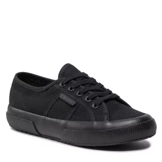 Trampki damskie - Superga Tenisówki 2750 Cotu Classic S000010 Total Black 997 - grafika 1