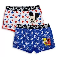 Majtki męskie - Mickey Disney, zestaw 2 niebiesko-czerwonych bokserów rozmiar 6/8 lat dla chłopców, Niebieski - miniaturka - grafika 1
