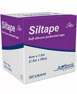 Apteczki i materiały opatrunkowe - Siltape miękka taśma silikonowa perforowana 4 cm x 1,5 m 1 sztuka - miniaturka - grafika 1