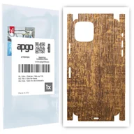 Szkła hartowane na telefon - Folia naklejka skórka strukturalna na TYŁ+BOKI do Apple iPhone 11 Pro -  Drewno Dąb Stary - apgo SKINS - miniaturka - grafika 1