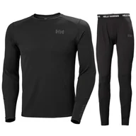 Pozostała odzież narciarska - Helly Hansen Lifa Active bielizna narciarska, komplet, męski, czarny - miniaturka - grafika 1