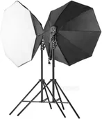 Inne akcesoria studyjne - Zestaw światła ciągłego FreePower 106 Octa 85cm SET 2400W 5500K ze statywem - miniaturka - grafika 1