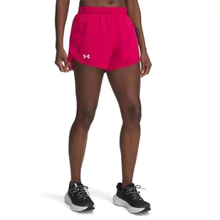 Under Armour UA Fly by 3'' szorty - cieniowana fuksja/cieniowana fuksja/odblaskowe - LG - Spodenki damskie - miniaturka - grafika 1