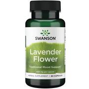 Suplementy naturalne - Swanson - Kwiat Lawendy, 400mg, 60 kapsułek - miniaturka - grafika 1