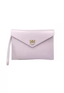 Portfele - Pinko Flat Purse Cielęcina Jedwab, Akcesoria Podróżne-Portfele Damskie, Y13Q_Iris-Antique Gold, U, Y13q Iris Antique Gold, U - miniaturka - grafika 1