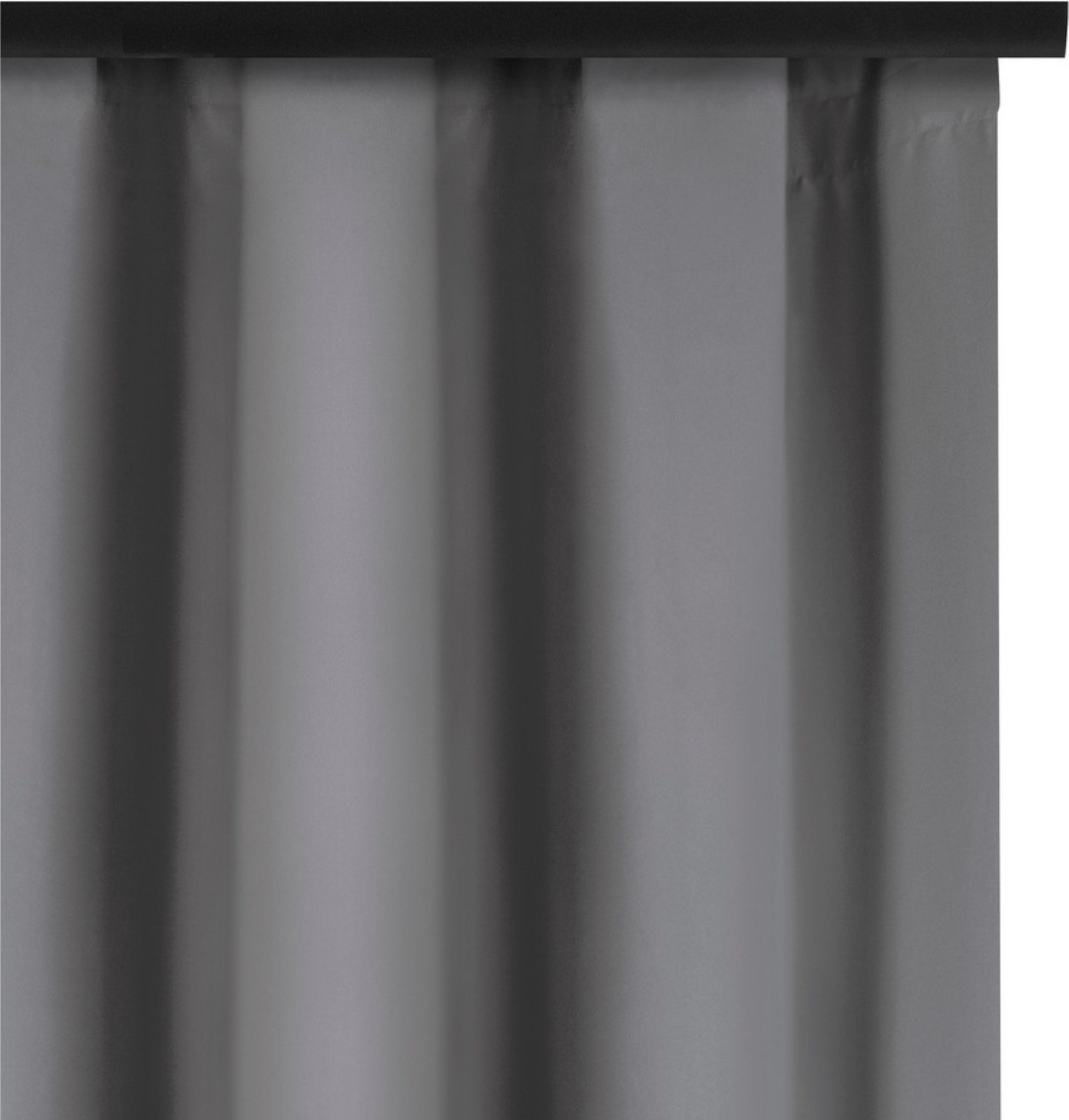 Voppi Krótka zasłona na taśmie marszczącej 140 x 160 cm nowoczesna półzaciemniająca szara zasłona do domu