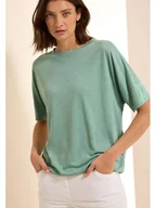 Koszulki i topy damskie - Cecil Koszulka w kolorze miętowym - miniaturka - grafika 1