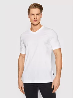 Koszulki męskie - Hugo Boss T-Shirt Terry 01 50468348 Biały Regular Fit - grafika 1