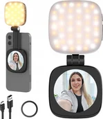 Selfie stick - Lampa 48 Led + Lusterko Selfie Na Magnes Magsafe Do Telefonu Vlog Neewer / Basics Nl48b - miniaturka - grafika 1