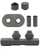 Zawory i kraniki - Zawór regulacyjny 50mm TWINS grafit strukturalny lewy Cu All in One - miniaturka - grafika 1