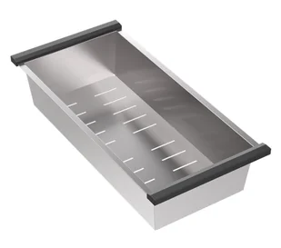 Quadron Wkładka ociekowa 42,5x20x6 cm stalowa BSK-42520S - Akcesoria do armatury i ceramiki - miniaturka - grafika 1