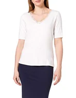 Koszulki i topy damskie - ESPRIT Collection T-shirt damski, 110/Off White, XXL - miniaturka - grafika 1