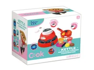 Zabawki AGD - ICOM Kuchenka elektr na baterie + czajnik + akcesoria - miniaturka - grafika 1