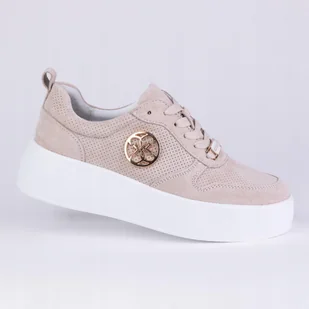 Półbuty sportowe sneakersy damskie GOODIN GD-XW-1019 skóra naturalna beż 36 - Półbuty damskie Półbuty sportowe sneakersy damskie GOODIN GD-XW-1019 skóra naturalna beż 36 - Półbuty damskie - miniaturka - grafika 1