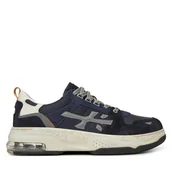 Sneakersy męskie - Sneakersy Premiata DRAKE VAR 403 Granatowy - miniaturka - grafika 1