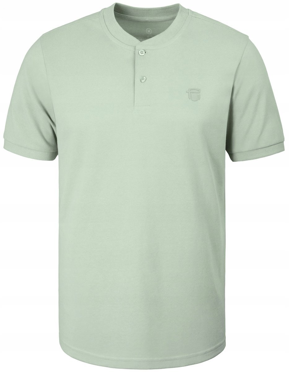 T-SHIRT Męski Koszulka w Serek MIĘTOWA Bawełna Pika BYLONGO 3XL Pako Jeans