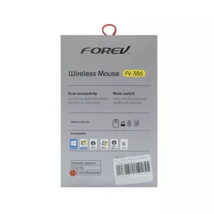 Mysz bezprzewodowa FOREV FV-386 Czarna USB Business - Myszki - miniaturka - grafika 1