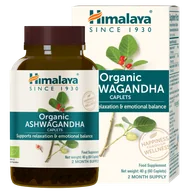 Układ nerwowy - Himalaya Organic Ashwagandha, 60 tabletek - miniaturka - grafika 1