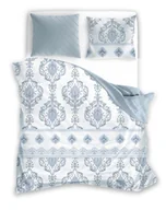 Pościel - Faro, Pościel satyna bawełniana, 220x200+2x70x80 cm, Pure Sateen, Royal Blue - miniaturka - grafika 1