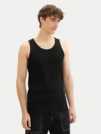 Koszulki męskie - Tom Tailor Denim Tank top 1042035 Czarny Regular Fit - miniaturka - grafika 1