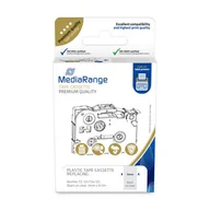 Dodatki do drukarek i skanerów - MediaRange MRBTZ121 taśmy do etykietowania Czarny na przezroczystym - miniaturka - grafika 1