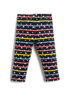 Koton Dziewczęce legginsy z nadrukiem serca, bawełniane, Czarna taśma (9S9), 3-4 Lata - Legginsy - miniaturka - grafika 1