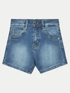 Spodenki damskie - Guess Szorty jeansowe J4RD20 D4CA0 Niebieski Regular Fit - miniaturka - grafika 1