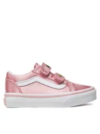 Buty dla dziewczynek - Vans Tenisówki Old Skool V VN000CYDBJ11 Różowy - miniaturka - grafika 1