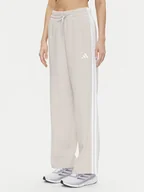 Spodnie sportowe damskie - adidas Spodnie dresowe Essentials 3-Stripes JW9215 Beżowy Regular Fit - miniaturka - grafika 1