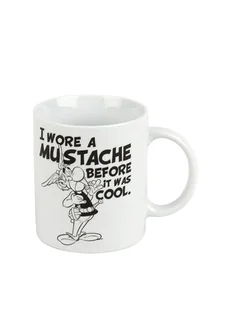 Könitz Kubek "Asterix - I Wore a Mustache" w kolorze biało-czarnym - 300 ml - Sztućce dla dzieci - miniaturka - grafika 1