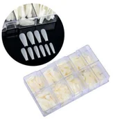 Sztuczne paznokcie i akcesoria - Tipsy ballerina mleczne 500 szt model 7 10 - miniaturka - grafika 1