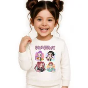 Bluzy dla dziewczynek - BLUZA DZIECIĘCA K-POPOWE ŁOWCZYNIE DEMONÓW HUNTRIX 104 BAWEŁNIANA - miniaturka - grafika 1