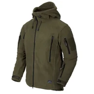 Bluzy męskie - Bluza Polar Helikon-Tex Patriot Z Kapturem Double Fleece - Olive Green M - miniaturka - grafika 1