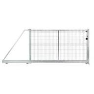 Ogrodzenia - Naterial Brama przesuwna Modus 3x1.7 m lewa srebrna - miniaturka - grafika 1