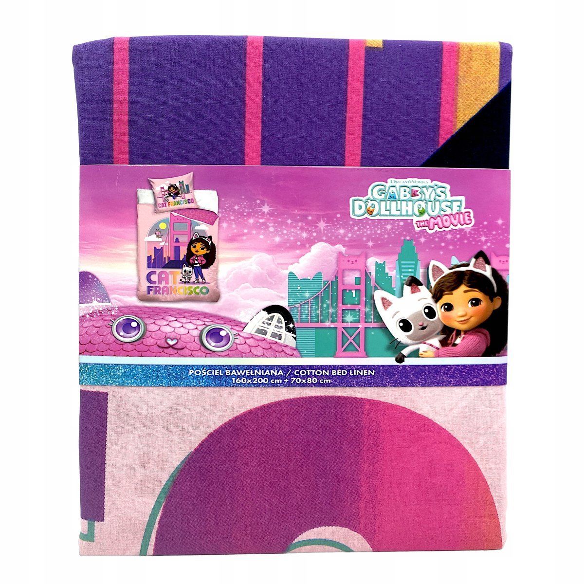 Gabby's Dollhouse Koci domek Gabi Komplet pościeli 100% bawełna