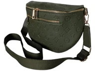 Nerki - Nerka Damska Na Ramię, Zielona Torebka Damska, Saszetka Na Szerokim Pasku - miniaturka - grafika 1