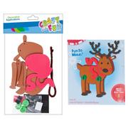 Zabawki kreatywne - Craft with Fun Zestaw kreatywny Eva Renifer Pbh 12/288 - miniaturka - grafika 1