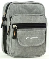 Torby męskie - MAŁA MĘSKA NA RAMIĘ TORBA SASZETKA ORGANIZER SZARA - miniaturka - grafika 1