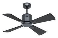 Wentylatory sufitowe - Energooszczędny wentylator sufitowy ze zdalnym sterowaniem Eco Neo III WiFi 92 cm bazaltowo-szare łopatki czarny / teak - miniaturka - grafika 1