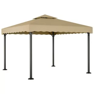 Altana, kolor taupe, 3x3 m, aluminium i stal - Altany ogrodowe - miniaturka - grafika 1
